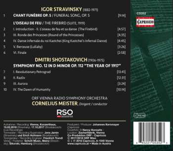 CD Igor Stravinsky: Chant Funèbre; L'Oiseau de Feu; Symphony No. 12 'The Year 1917 314712