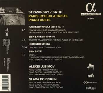 CD Igor Stravinsky: Paris Joyeux & Triste / Piano Duets 314564