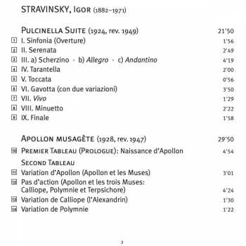 SACD Igor Stravinsky: Pulcinella Suite / Apollon Musagète / Concerto In D For String Orchestra 382707