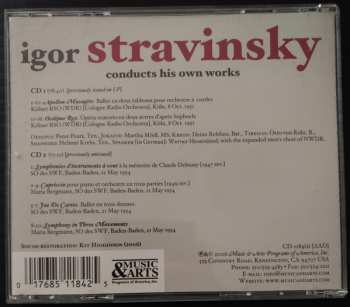 2CD Igor Stravinsky:  Stravinsky Conducts Stravinsky: Apollo · Oedipus Rex · Symphonies Of Winds · Capriccio  · Jeu De Cartes · Symphony In 3 Movements 316448