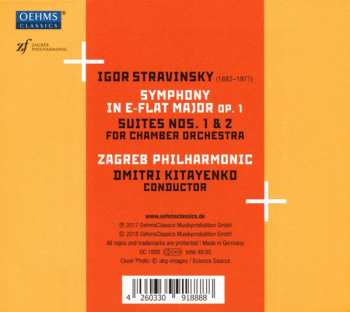 CD Igor Stravinsky: Symphony In E-flat Major, Op. 1; Suites Nos. 1 & 2 For Chamber Orchestra 319904