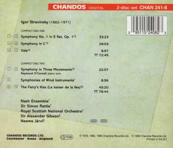 2CD Igor Stravinsky: Symphony No. 1 In C / Symphony In C / Symphony In Three Movements / Symphonies Of Wind Instruments / The Fairy's Kiss / Ode