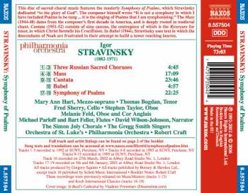 CD Igor Stravinsky: Symphony Of Psalms / Three Russian Sacred Choruses / Mass • Cantata • Babel 285349