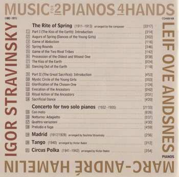 CD Igor Stravinsky: The Rite Of Spring & Other Music For Two Pianos 187076