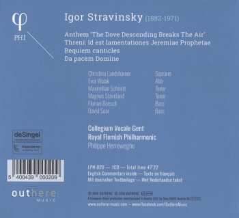 CD Igor Stravinsky: Threni - Requiem Canticles 153157