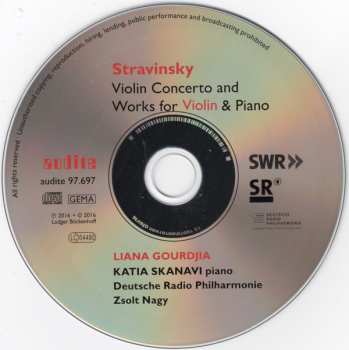 CD Igor Stravinsky: Violin Concerto / Works For Violin & Piano 322852