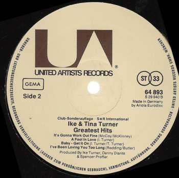 LP Ike & Tina Turner: Greatest Hits