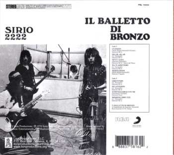CD Il Balletto Di Bronzo: Sirio 2222