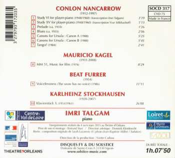 CD Imri Talgam: Nancarrow, Kagel, Furrer, Stockhausen 250264