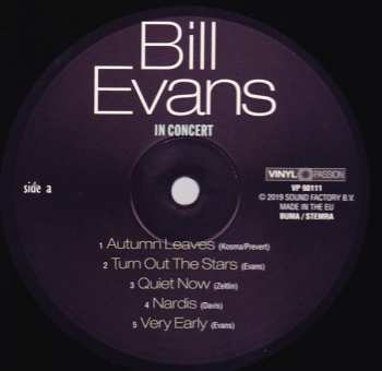 LP Bill Evans: In Concert - Autumn Leaves 3169