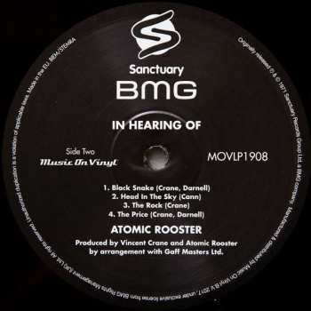LP Atomic Rooster: In Hearing Of 17585