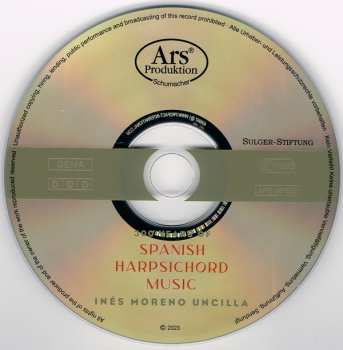 CD Inés Moreno Uncilla: 300 Years Of Spanish Harpsichord Music 501445