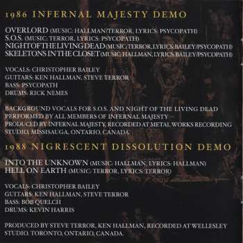 CD Infernäl Mäjesty: Nigrescent Years Of Chaos LTD
