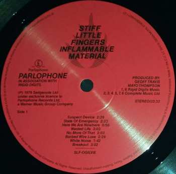 LP Stiff Little Fingers: Inflammable Material 17968