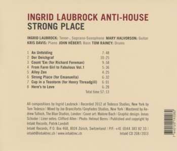 CD Ingrid Laubrock Anti-House: Strong Place 242900