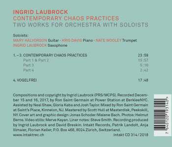 CD Ingrid Laubrock: Contemporary Chaos Practices / Two Works For Orchestra With Soloists 112025