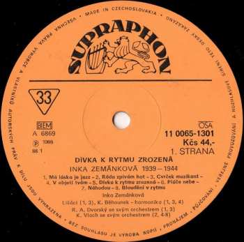 LP Inka Zemánková: Dívka K Rytmu Zrozená (1939▪1944) 42931