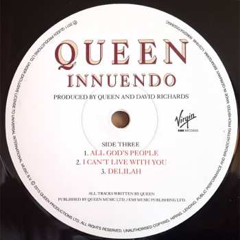 2LP Queen: Innuendo LTD 18035