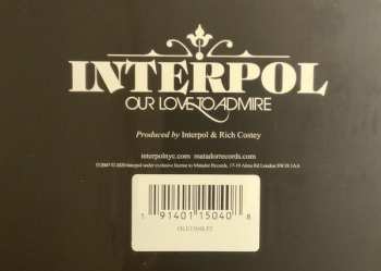 2LP Interpol: Our Love To Admire LTD | CLR 61562