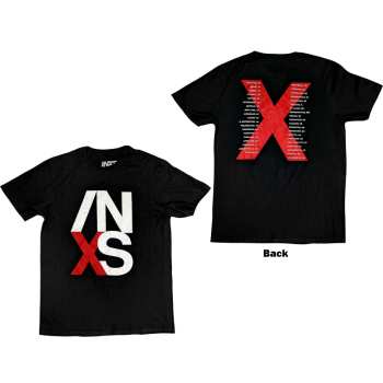 Merch INXS: Inxs Unisex T-shirt: Us Tour (back Print) (medium) M