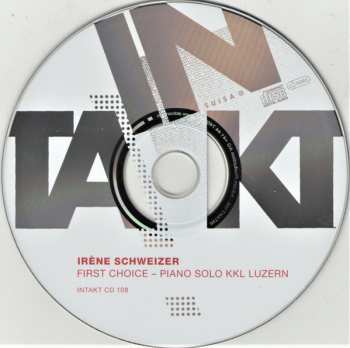 CD Irene Schweizer: First Choice – Piano Solo KKL Luzern 98663