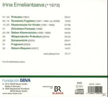 CD Irina Emeliantseva: Piano Pieces DIGI 525096