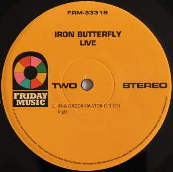 LP Iron Butterfly: Live