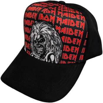 Merch Iron Maiden: Iron Maiden Unisex Baseball Cap: Eddie Logo Repeat