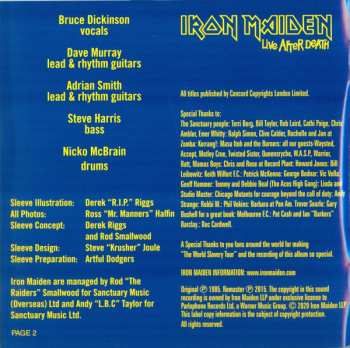 2CD Iron Maiden: Live After Death