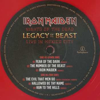 3LP Iron Maiden: Nights Of The Dead, Legacy Of The Beast: Live In Mexico City LTD