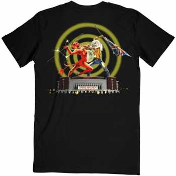 Merch Iron Maiden: Iron Maiden Unisex T-shirt: Beast Over Hammersmith Eddie & Devil (back Print) (xx-large) XXL