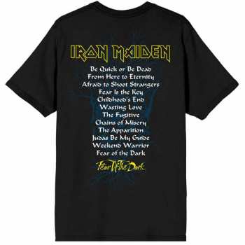 Merch Iron Maiden: Tričko Fear Of The Dark Album Tracklisting S