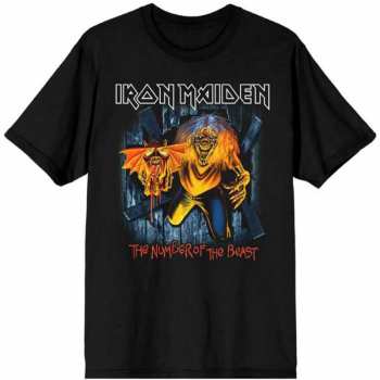 Merch Iron Maiden: Tričko Number Of The Beast Eddie Panel Burst  S