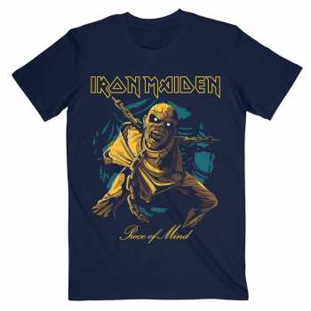 Merch Iron Maiden: Iron Maiden Unisex T-shirt: Piece Of Mind Gold Eddie (x-large) XL