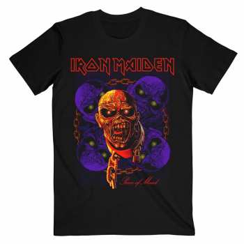 Merch Iron Maiden: Iron Maiden Unisex T-shirt: Piece Of Mind Multi Head Eddie (small) S