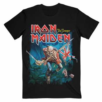 Merch Iron Maiden: Iron Maiden Unisex T-shirt: Trooper Eddie Large Eyes (medium) M