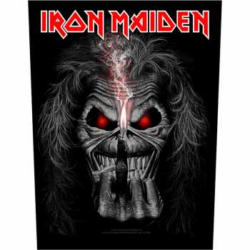 Merch Iron Maiden: Zádová Nášivka Eddie Candle Finger