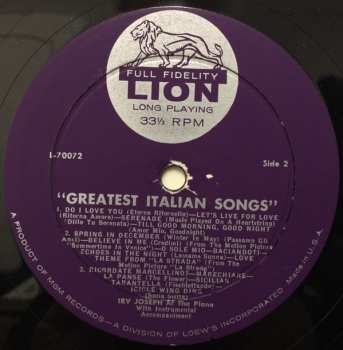 LP Irving Joseph: Greatest Italian Songs 486970