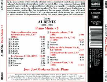 CD Isaac Albéniz: Piano Music, Vol. 5 259195