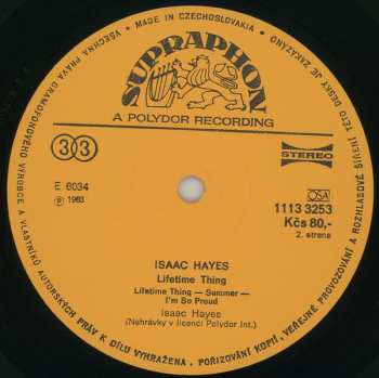 LP Isaac Hayes: Lifetime Thing 69677