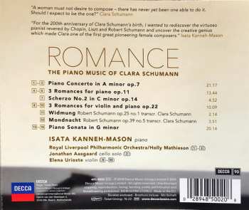 CD Isata Kanneh-Mason: Romance: The Piano Music Of Clara Schumann 45922