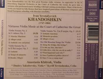 CD Ivan Khandoshkin: Virtuoso Violin Music At The Court Of Catherine The Great 362593