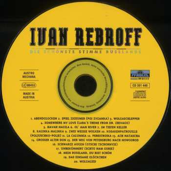CD Ivan Rebroff: Die Schönste Stimme Russlands 303631