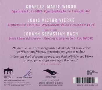CD Iveta Apkalna: Widor & Vierne (At The Weiwuying Concert Hall) 149360