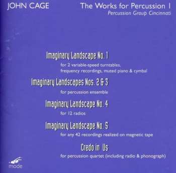 Album J. Cage: Works For Percussion 1