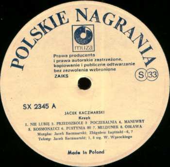 LP Jacek Kaczmarski: Krzyk 521636