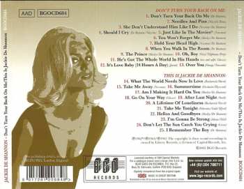 CD Jackie DeShannon: Don't Turn Your Back On Me / This Is Jackie De Shannon 144908