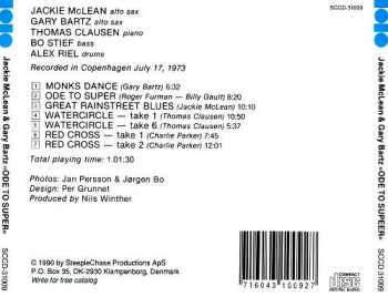 CD Jackie McLean: Ode To Super 336054