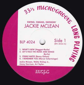 LP Jackie McLean: Swing, Swang, Swingin' LTD 132548