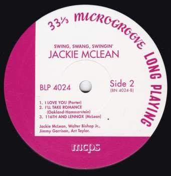 LP Jackie McLean: Swing, Swang, Swingin' LTD 132548